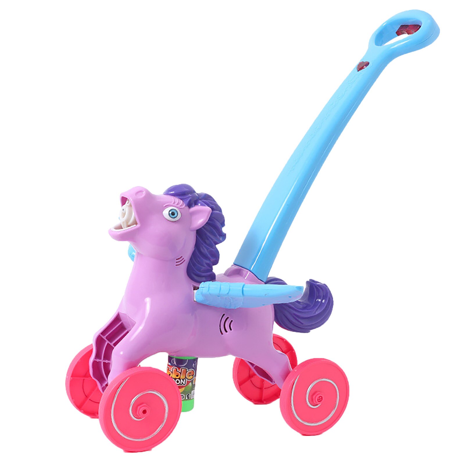 Bubble Machine Music Light Push Toy Bubble Maker Bubble Solution(110ml)