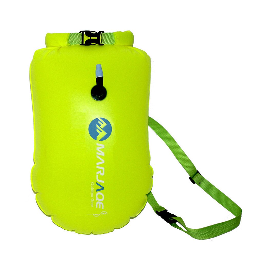 Natação boia segurança nadar flutuador inflável à prova dwaterproof água ar seco saco de natação à deriva para água esporte acessórios: Yellow