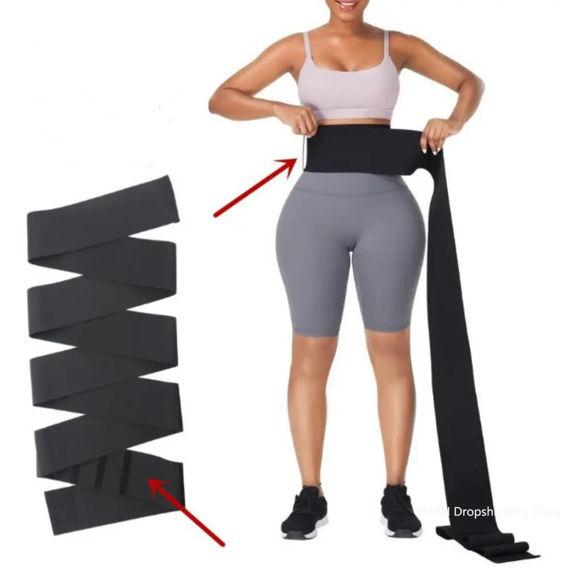 Frauen Taille Bandage wickeln Trimmer Gürtel Taille Trainer Shaperwear Abnehmen Fett Brennen Für Postpartale Mantel Gürtel