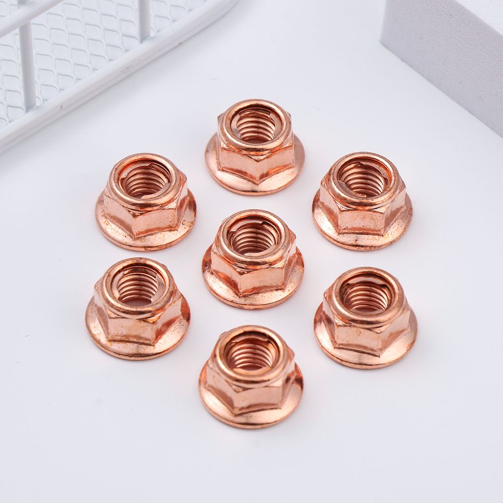 Écrou M8 en cuivre haute température, outil de , 8mm, kg d'accès flashé, 12 pièces