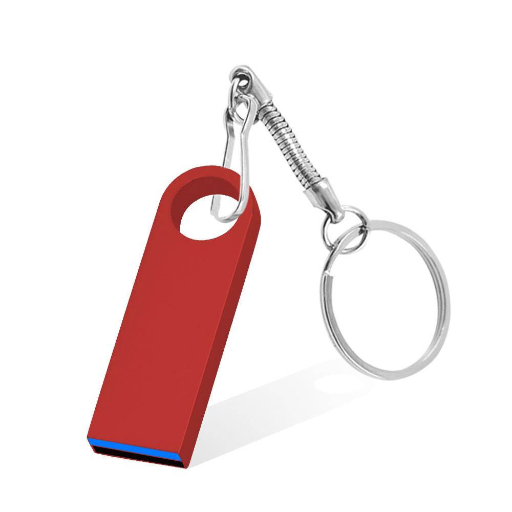Metall Schlüsselanhänger 3,0 USB-Stick 128 GB Pen Drive 8 GB 16 GB 32 GB 64 GB Speicher U Stick 3. 0 Hochgeschwindigkeits-Stick: Rot / 64GB
