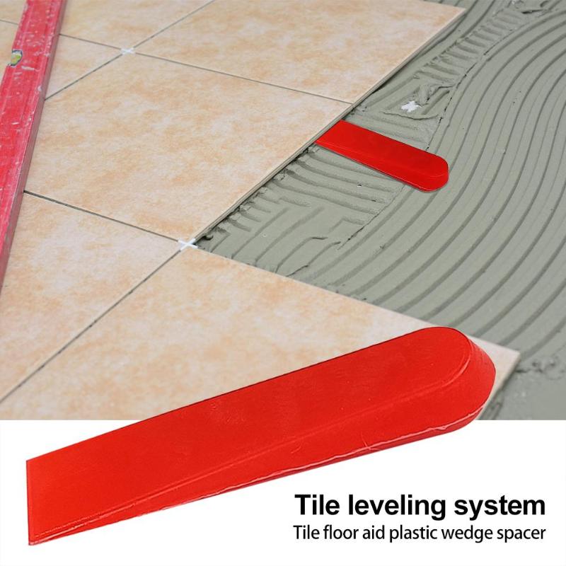 100 unids/set nivel cuñas crucetas para suelos de azulejo de pared, sistema de nivelación