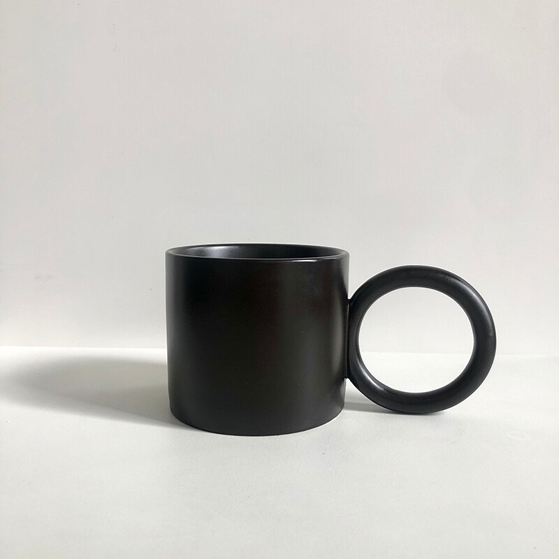 Einfache Moderne Kaffee Tasse Becher Große Kapazität Hohe Temperatur Beständig Große Keramik Tassen Hause Büro groß Ohr Wasser Tee Tassen: A
