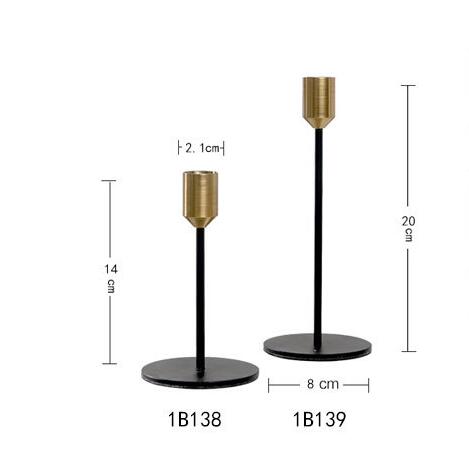 Chandelier doré avec métal noir, Style moderne, décoration de Bar, fête, maison, chandelier, bougeoirs