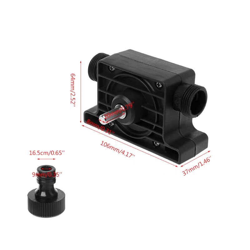 Electric Drill Pump Self-Priming Transfer Oil Fluid Water Anti-Corrosion High Temperature Resistant Portable