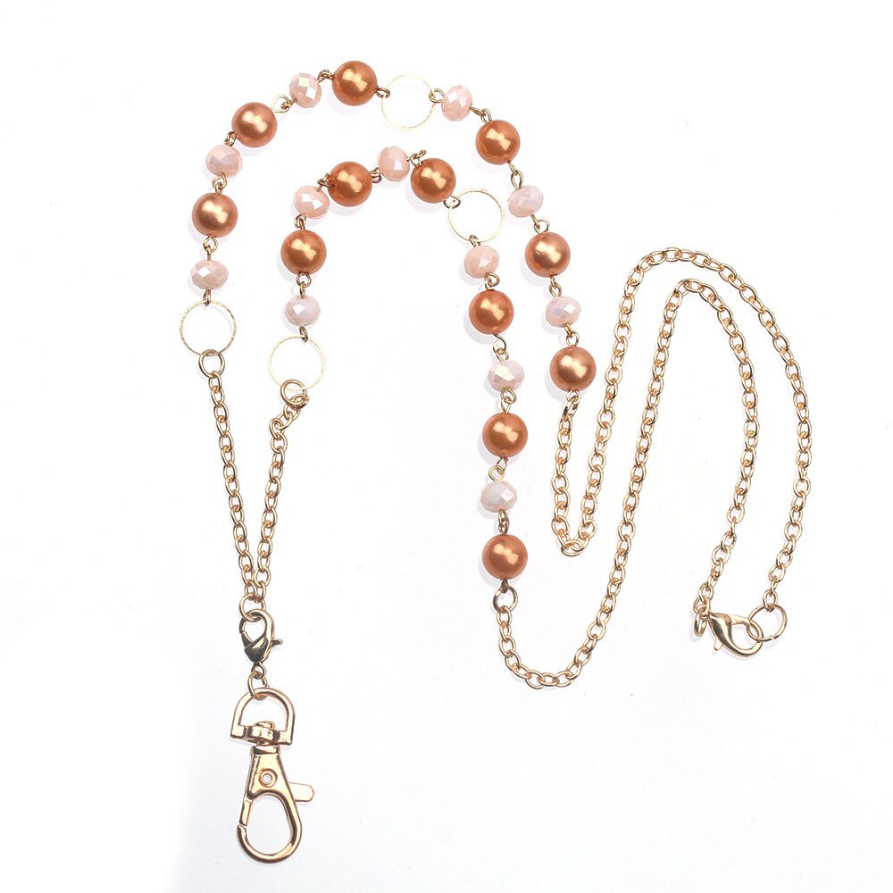 Beads Lanyards Badge Lanyards with ID Holder Keychain Holder Necklace Lanyards for Women Girl: LA196