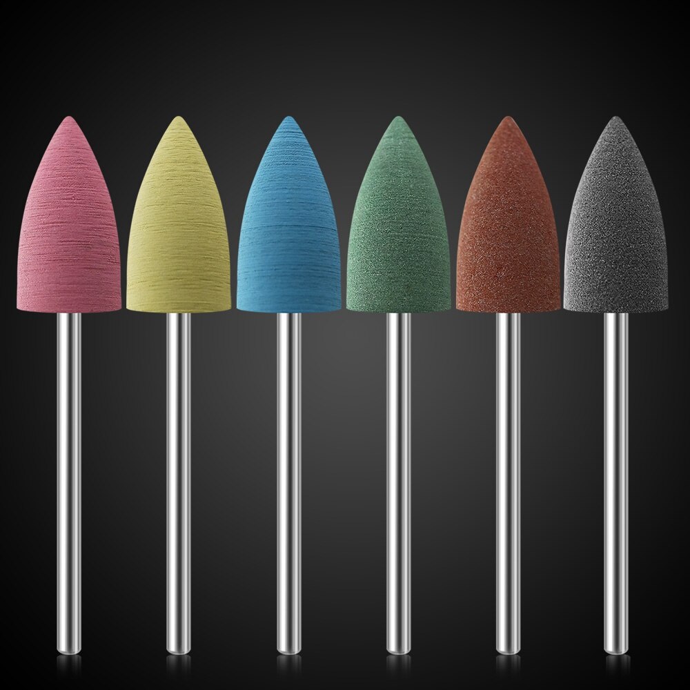 Kads Rubber Silicon Nail Boren Set Elektrische Frezen Voor Manicure Machine Nail Bestanden Roterende Nail Boor Tool: Set 15