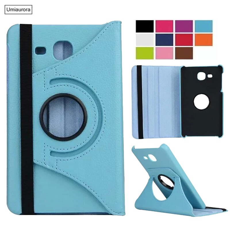 360 Rotating Case for Samsung Galaxy Tab A 7.0 T280 T285 SM-T280 SM-T285 PU Leather Case Folding Stand Smart Cover