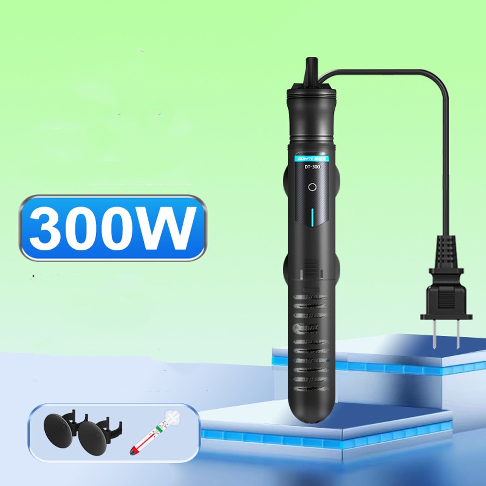 Kwartsglas Aquarium Dompelpomp Verwarming Automatische Uitschakeling 25W-300W Aquarium Verwarming 22-34 ° C Instelbare temperatuurregeling: GRIJS