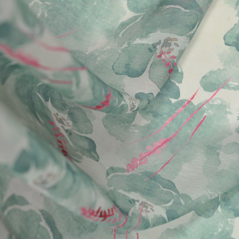 114cm Width Silk linen spring and summer silk fabric mulberry silkworm silk cloth dress women's clothing fabric