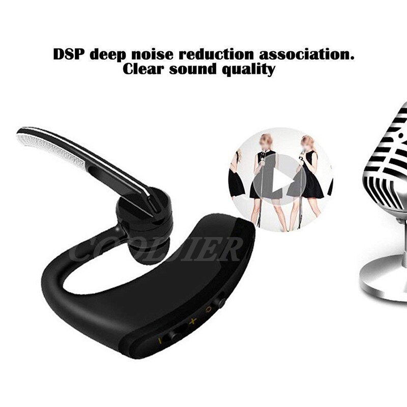 COOLJIER V8S Business Bluetooth Headset Car Bluetooth Handsfree Wireless bluetooth Earphone with Mic for iPhone Xiaomi Samsung