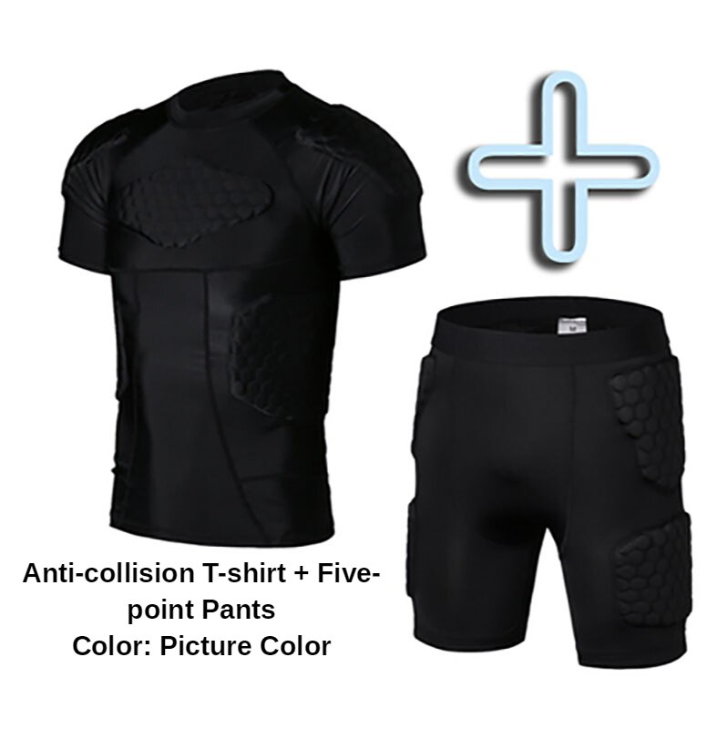 JLFZY01 Sports Basketball Tights Honeycomb Anti-collision Clothing Football Training Protective Vest Goalkeeper Protective Gear