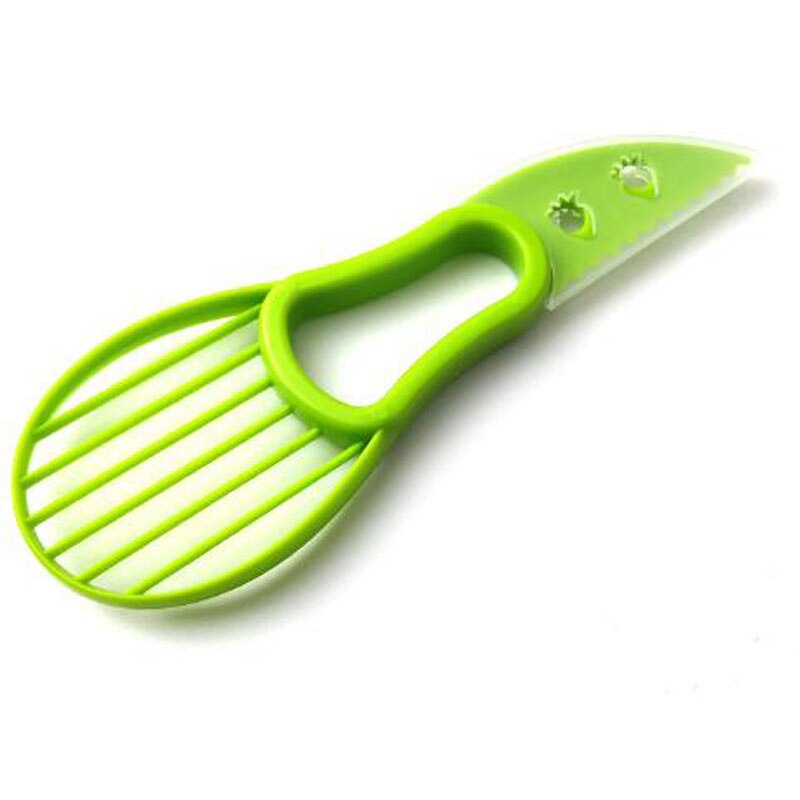 2 in plastic 1 snijder schiller splijt fruitpitten schep keukengereedschap multifunctionele fruitschiller