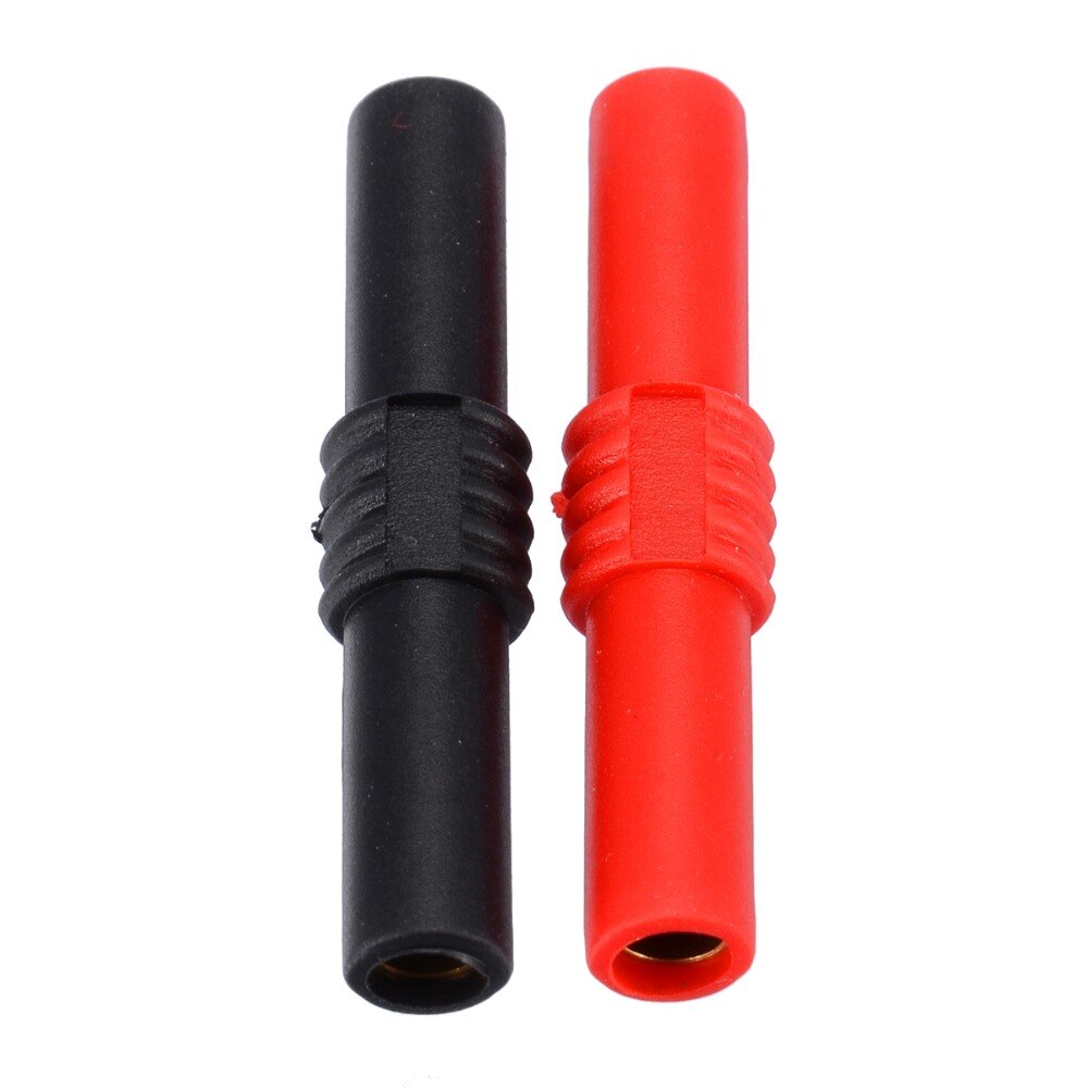 10pcs 4mm Banana Jack Female to Female Adapter Coupler Connector Insulated Banana Plug Connectors