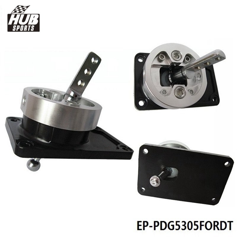 ALUMINUM RACING SHORT THROW SHIFTER FOR 83-04 FORD MUSTANG T5 T-45 W/OD BLACK HU-PDG5305FORDT