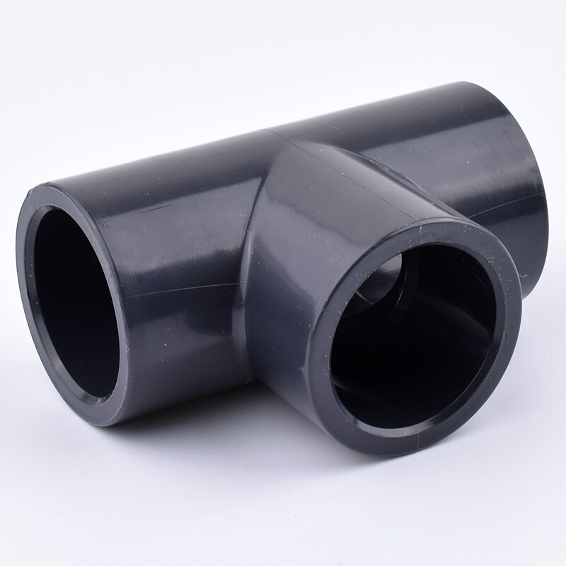 2-10Pcs 20-63mm UPVC Three-Way Joints Garden Irrigation Plastic Water Pipe Fittings Fish Tank Aquarium Accessories