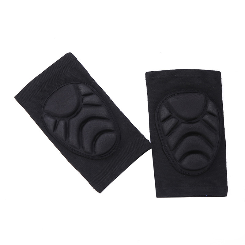1pair Thickening Football Volleyball Extreme Sports Knee Pads Brace Support Protect Cycling Knee Protector Kneepad Rodilleras: black / L