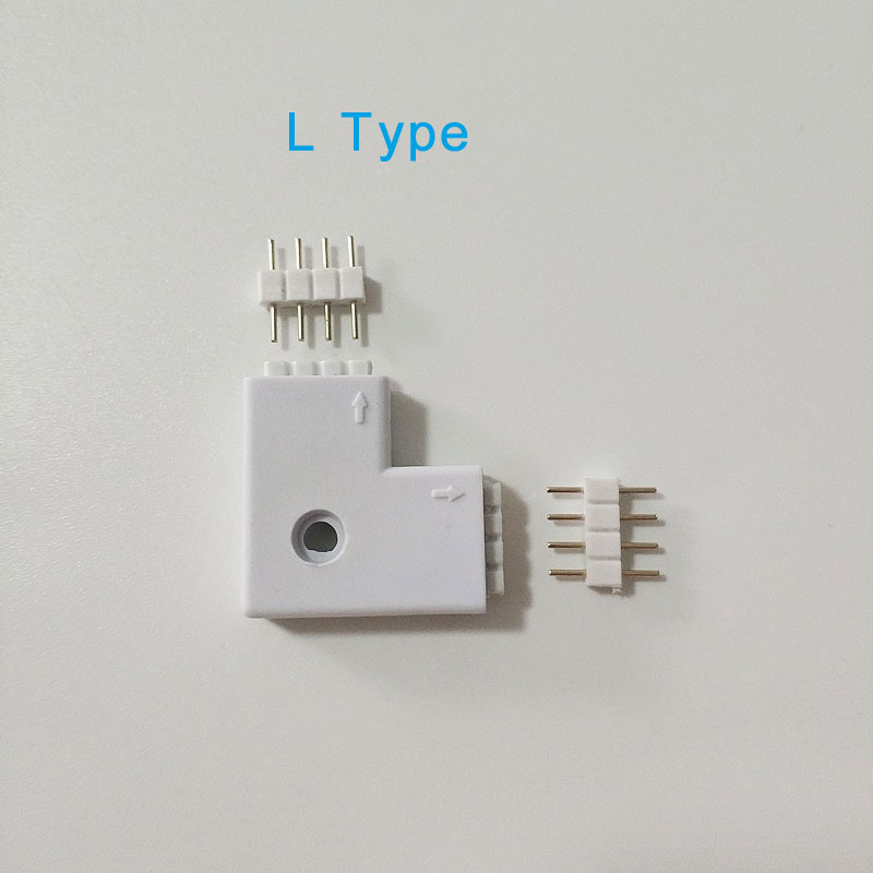 4Pin 5Pin Led Connector Met Naalden L X T Shape Corner Aansluiting Voor Rgb Rgbw Led Strip Licht
