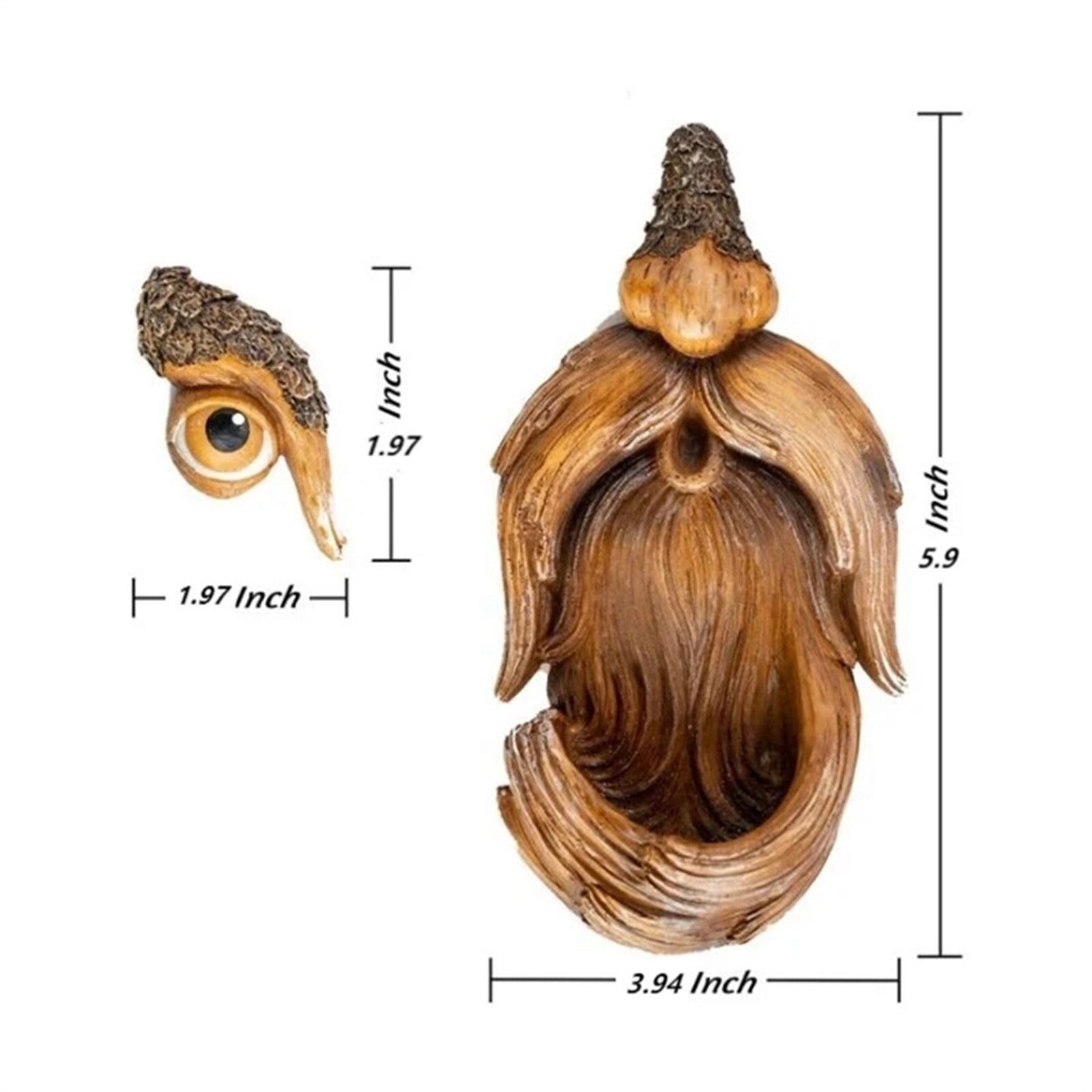 Unieke Vogel Feeders Boom Gezichten Decor Outdoor Yard Art Tuin Decoratie Oude Man Tree Art