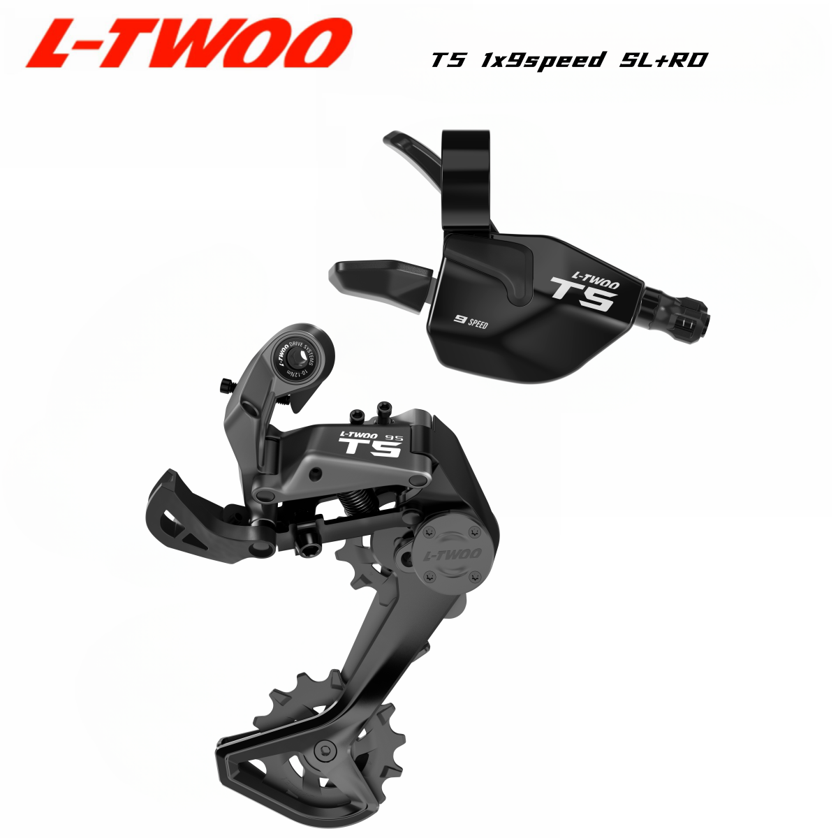 LTWOO T2/T3/T5/T7/T9/TX Liberación bidireccional + Desviador trasero de amortiguación estabiliza: Rojo