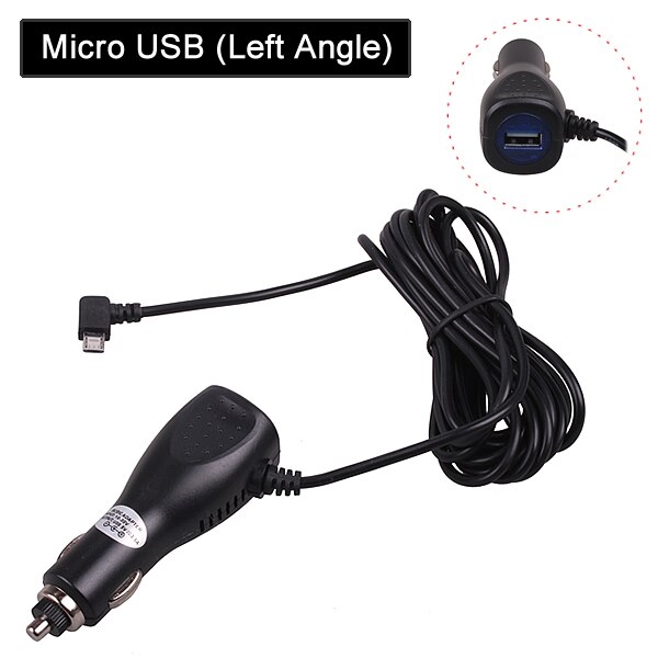 Auto Turck DC 12V 24V zu 5V Power Inverter Konverter Micro Mini USB Power Ladegerät Adapter Kabel für GPS Telefon DVR Recorder 5Pcs: Micro USB Left