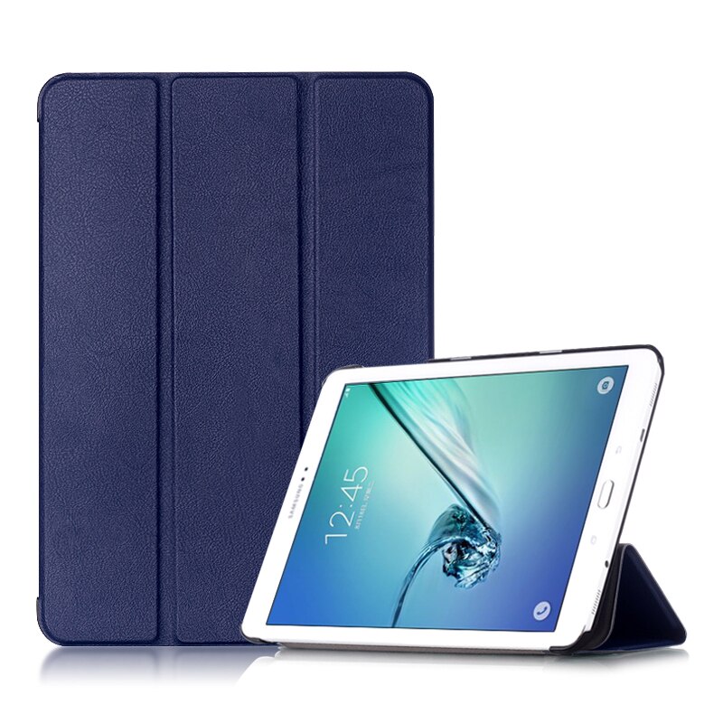 Coque de protection pour tablette Samsung Galaxy Tab S2 9.7, étui magnétique, T810, T815, T813, 9.7 pouces: blue