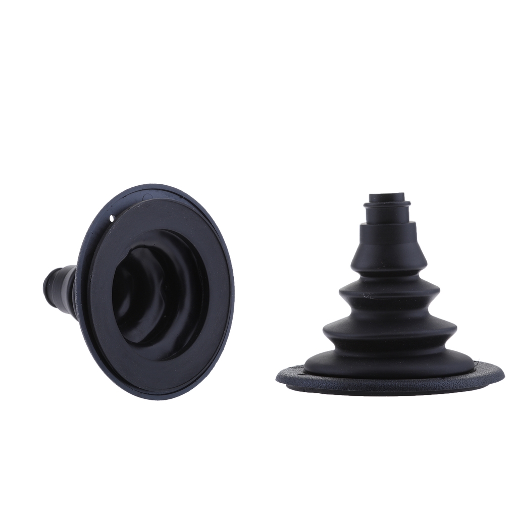 Pair 120mm 4.72 inch Marine Boat Rigging Cable Boot Hole Shifter Cable Cover Black