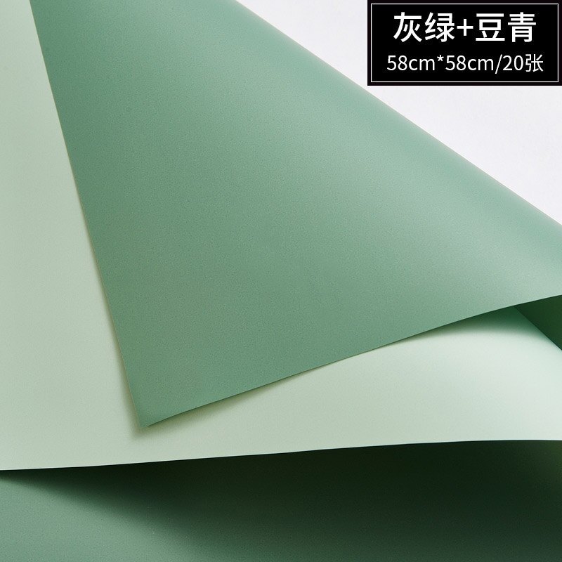 20 Stuks/pak Van Bloemen Inpakpapier Waterdichte Twee-Kleur Dubbelzijdig Ouya Papier Boeket Inpakpapier Bloemen Materialen: 4