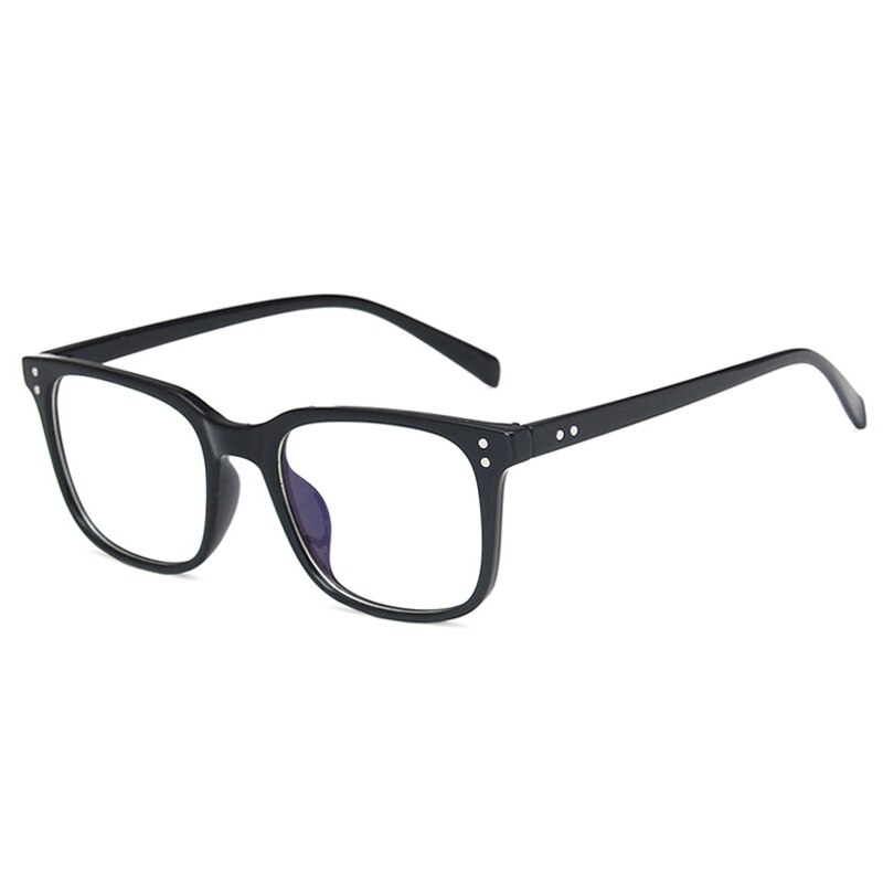 Anti Blue light TR90 Optical Frames Women Men Eyewear Retro Computer Glasses Eyeglasses Ultralight: black