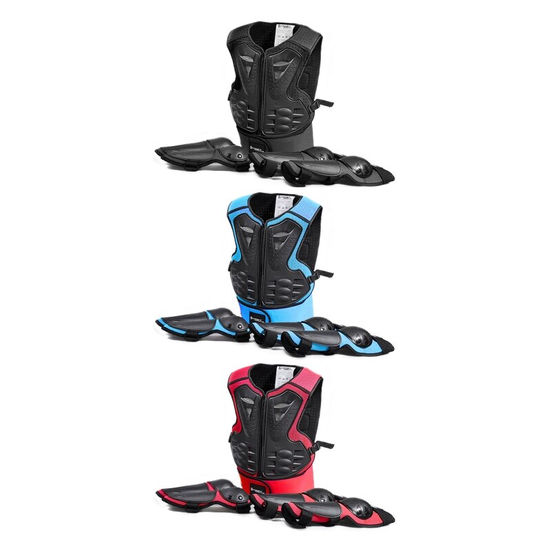 Kids Full Body Armor Beschermende Kleding Elleboog Knie Bescherming Pads Voor Motorcross