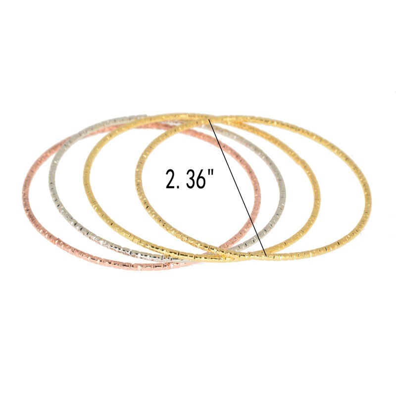 4 Stks/set Goud Zilver Kleur Mooie Kinderen Kid Jongen Meisje Baby Baby Bangle Armband Voor Kind
