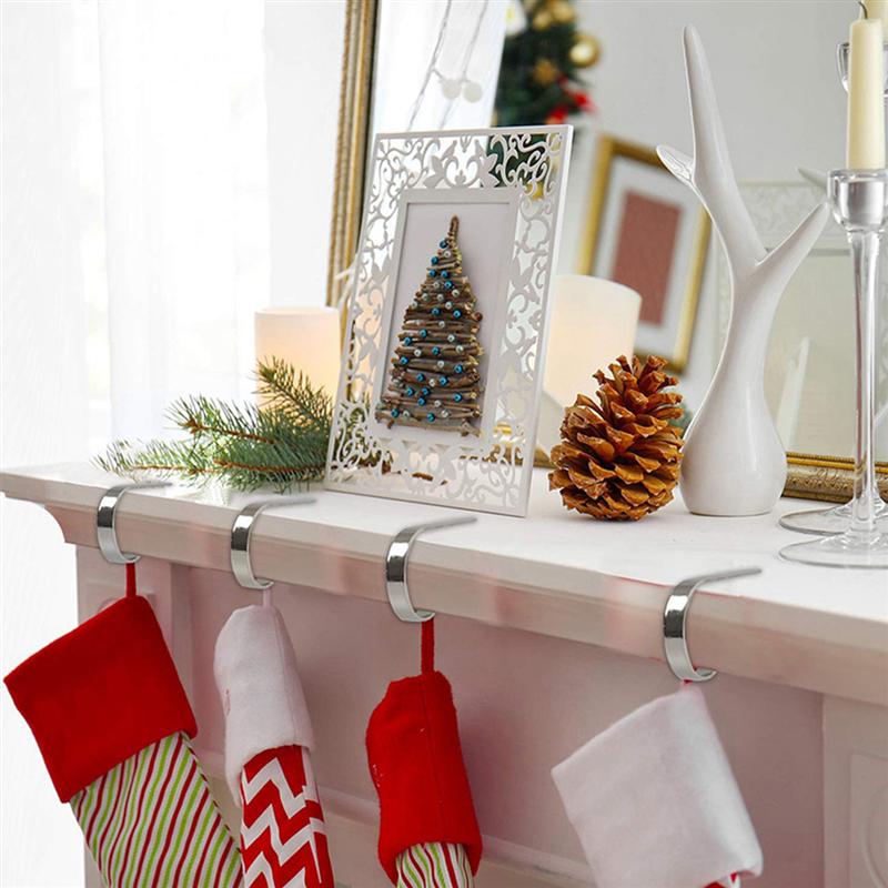 Metalowe haczyki w kształcie litery S haczyki świąteczne aluminiowe wieszaki na ścianę hak robić zawieszania wystrój choinki uchwyt robić kuchni