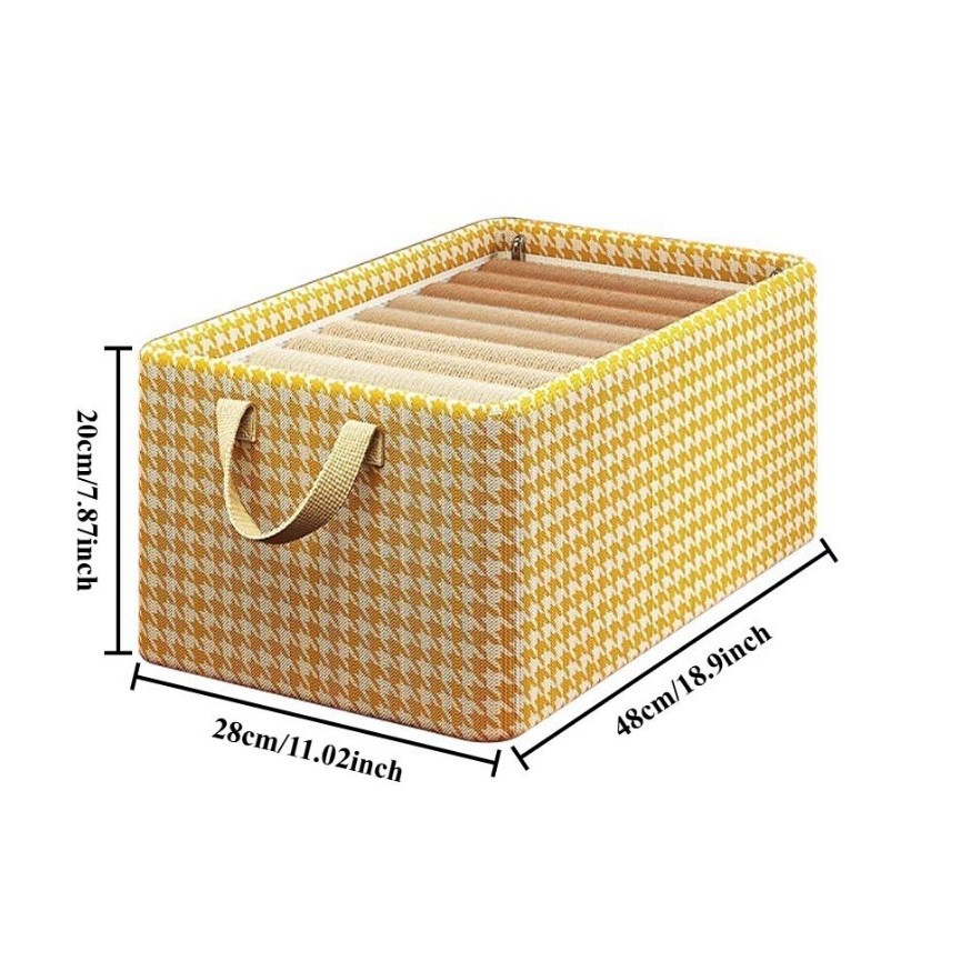 Cesta de almacenamiento de acero, cajón organizador de ropa, ropa interior transparente, caja de almacenamiento de pantalones, armario, organizador de cosas de almacenamiento de ropa: Negro