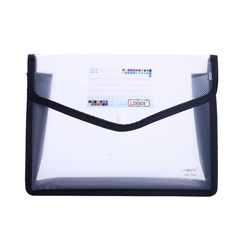 Sac de rangement de documents A4 A5 PP Transparent étanche, organisateur de fichiers tridimensionnels, pochette en papier pour le bureau et la maison: A5 white