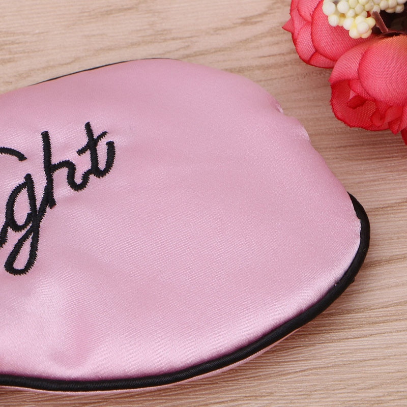 Øyenskygge øyelapp søt søvn øyemaske polstret skyggedeksel reiseavslapningshjelp bind for øynene! blå/rosa/lilla/grønn/beige 1pc