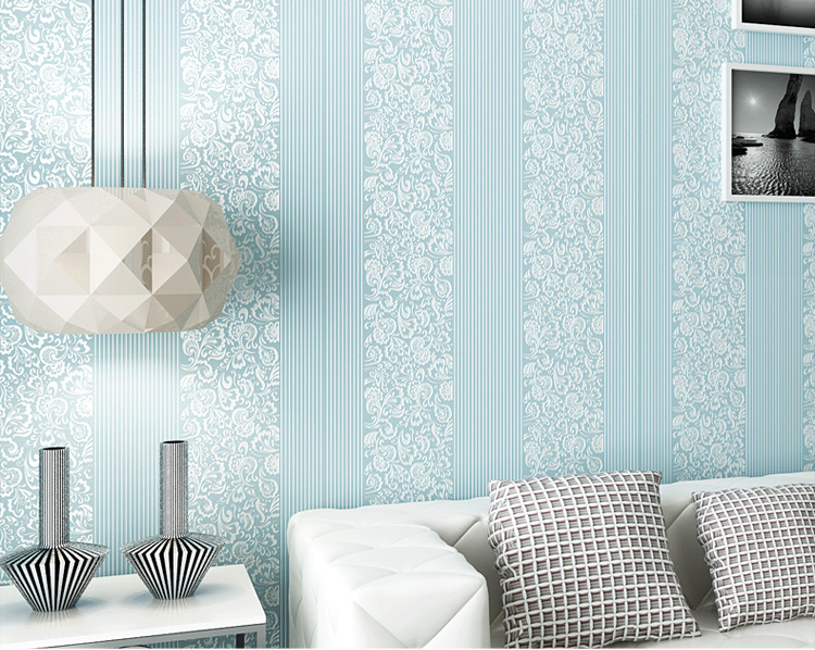 3D Victoriaanse Damast Reliëf Behang Roll Luxe Klassieke Bloemen Behang Woonkamer Slaapkamer Muur Decor