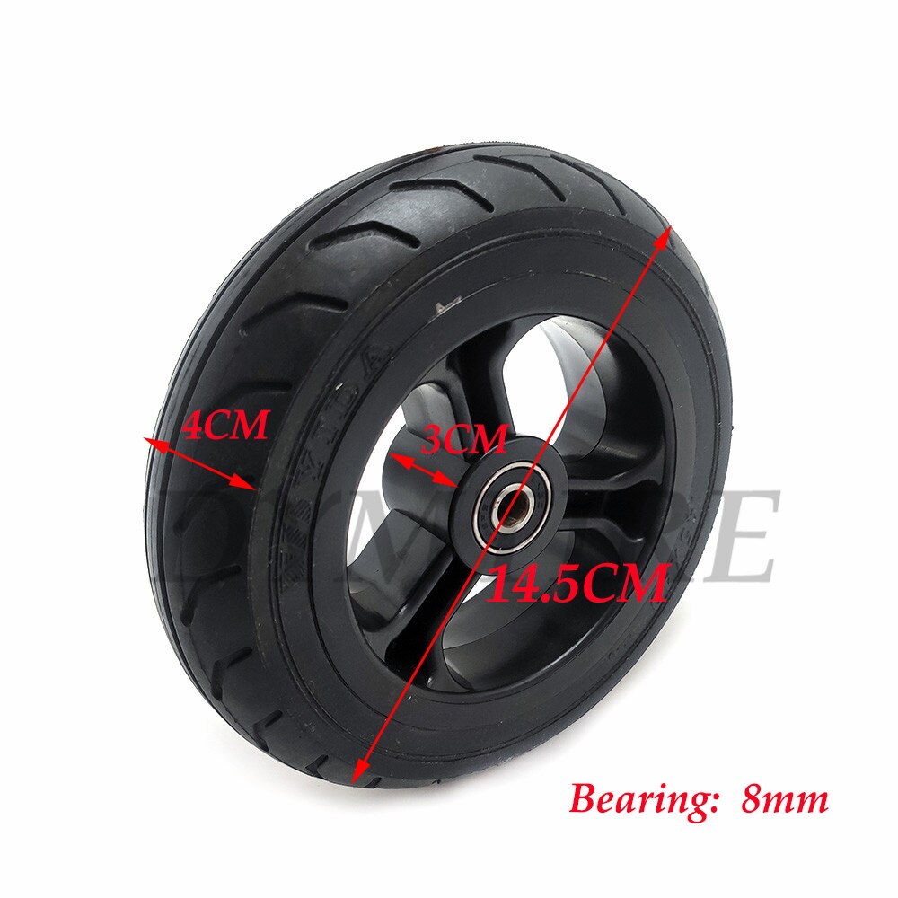 145x40 Wheel for Mini Electric Scooter Fastwheel F0 Solid Tire with Plastic Hub