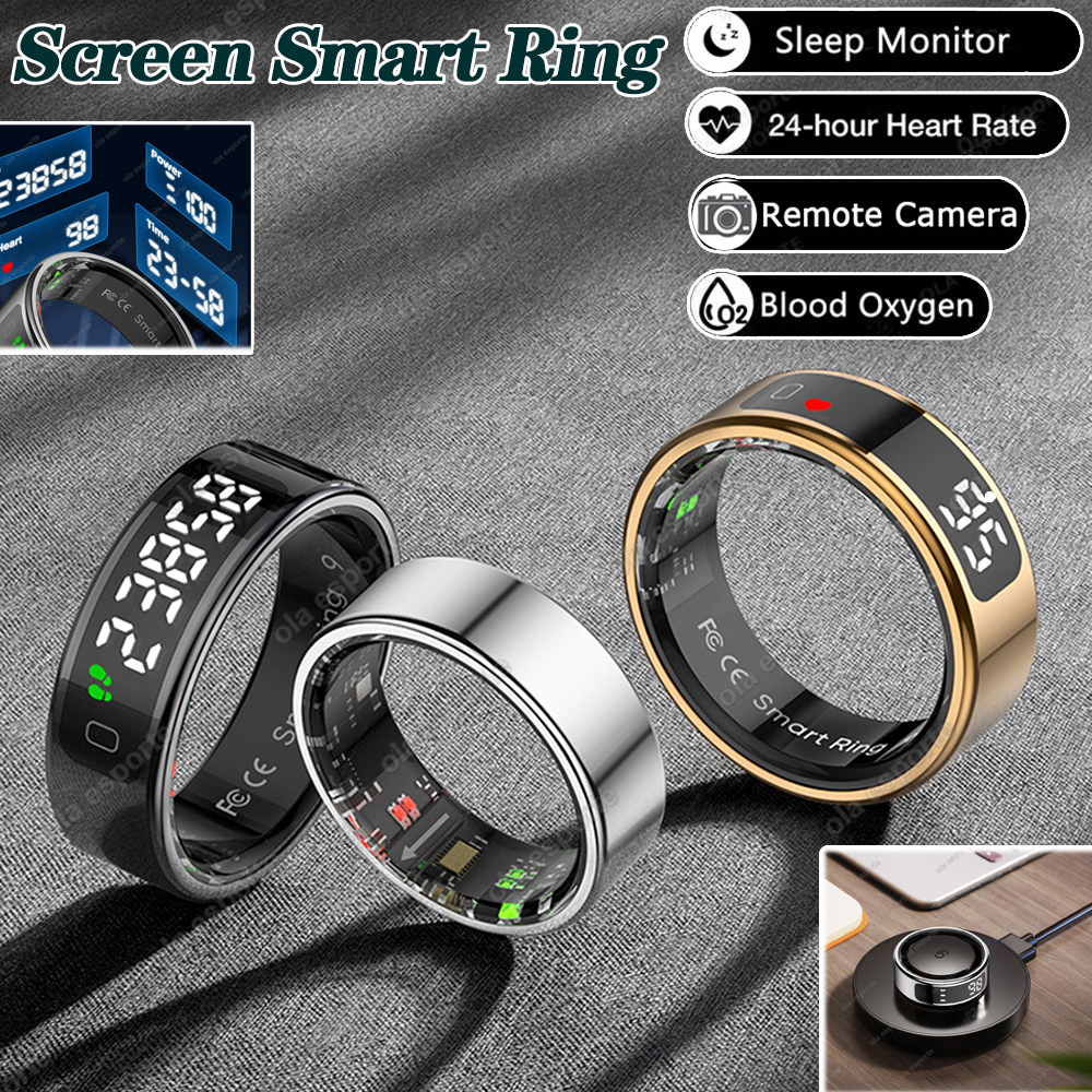 Nuovo schermo di visualizzazione Smart Ring per Xiaomi Ring Photo Control Gesto Swipe Video Tiktok Health Monitor 5ATM Smartring impermeabile