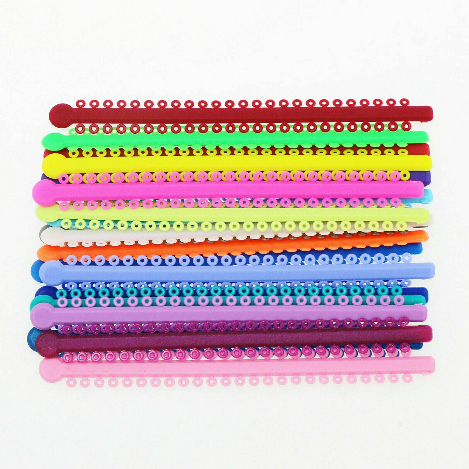 5Pack Tandheelkundige Orthodontische Ligature Tie Elastische Rubberen Band Voor Beugel Licht Kracht Gemengde Kleur