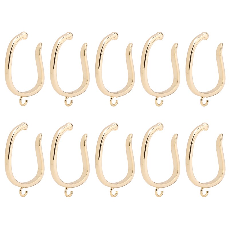 Franse Oor Clip Vrouwelijke Oorhaak Oor Bot Clip 14K Gold Ear Clip Artefact Zonder Gat Oor Clip Hoge gevoel Oorbel Converter: Gold 10pcs