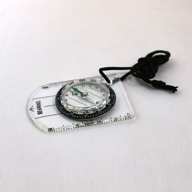 Acrylic transparent multifunctional scale compass map compass