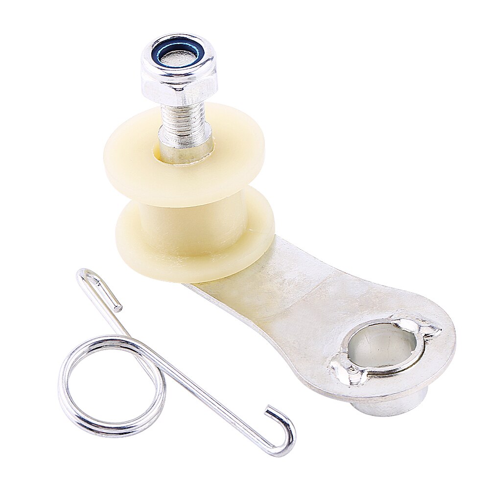 Tensor de cadena, ajustador de tensión, Compatible con rodillo guía Metal, plástico, se muestra con ajuste para la mayoría de la suciedad, moto, bicicleta, ATV