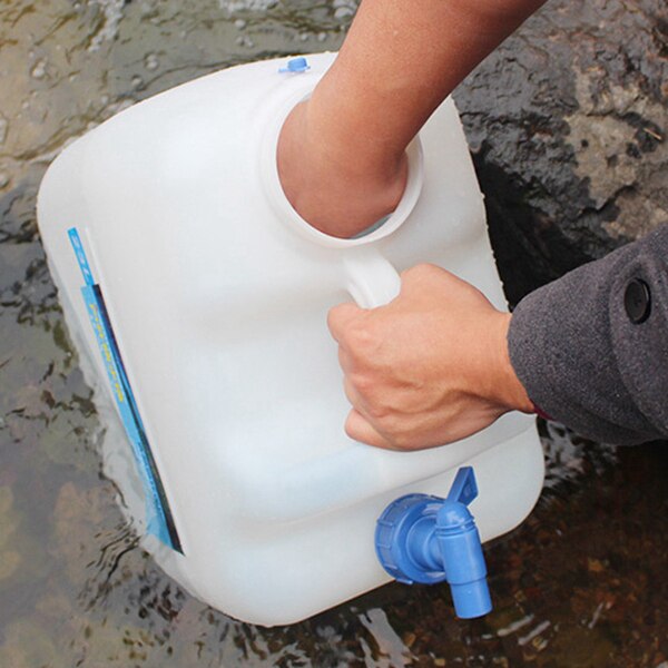 Outdoor Camping Reizen Auto Water Emmer Water Carrier Bus Met Water-Tap &amp; Lekvrije Deksel 15L