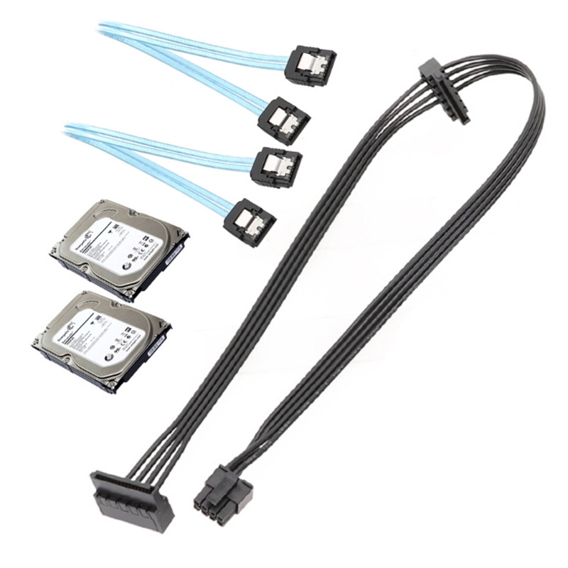 Liten 8- pins till sata-strömkabel moderkort ssd hårddisk strömkabel modulär kabel för  b515 b520 w515 pc
