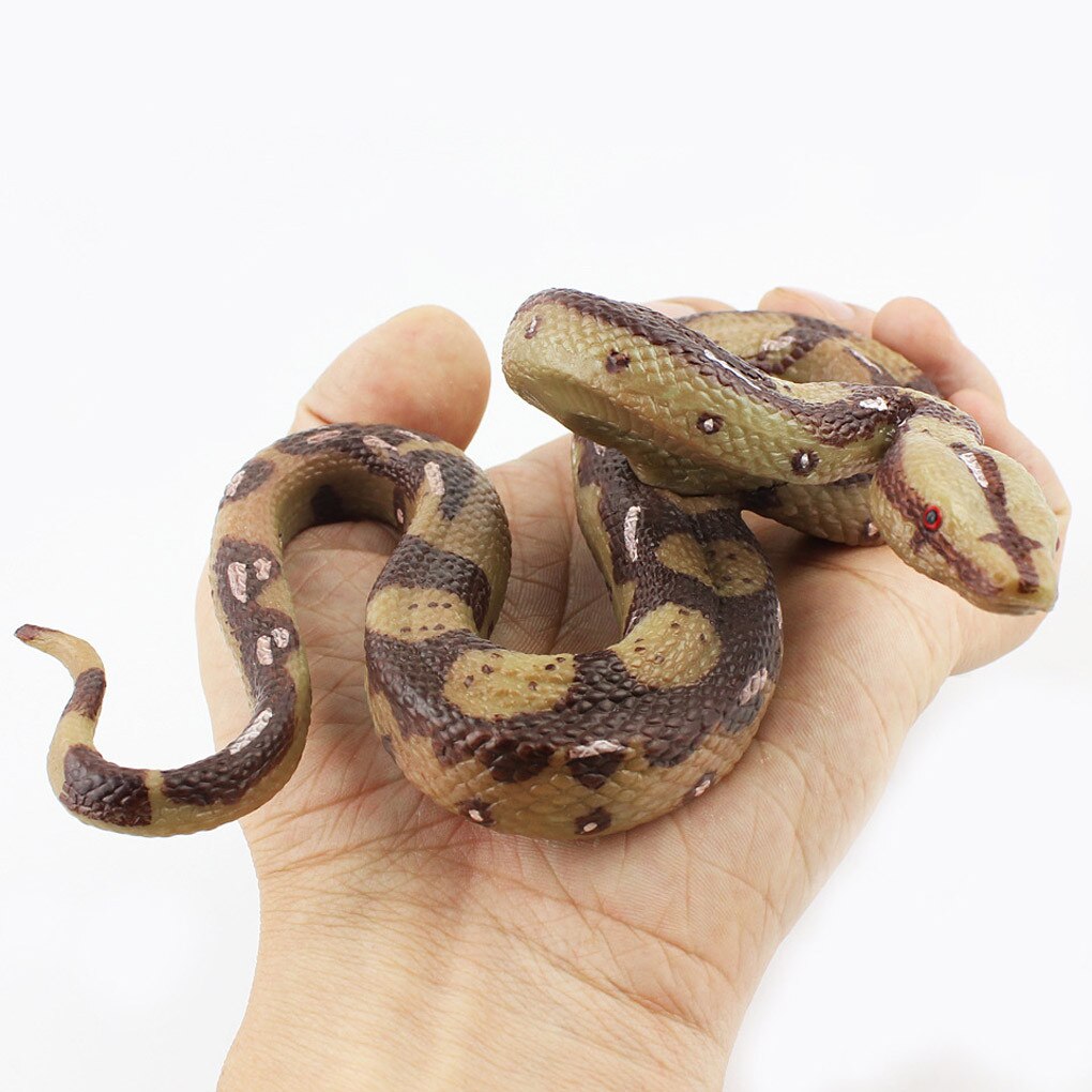 2Pc Gesimuleerde Snake Realistische Rubber Slang, Fuuny Prank Snake Speelgoed Educatief Speelgoed Voor Kinderen