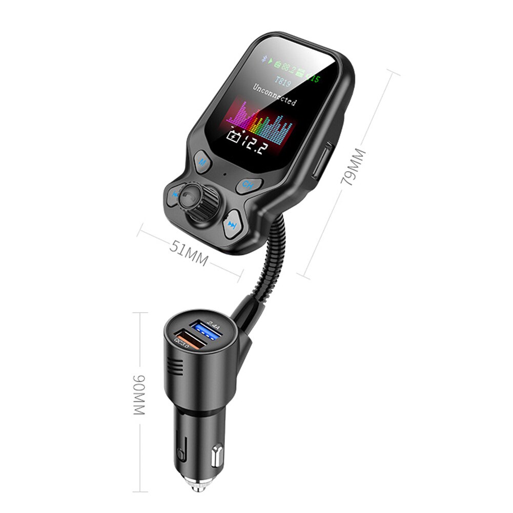 Car Handsfree Wireless Bluetooth Kit FM Transmitter LCD Car MP3 Player USB Charger FM Modulator Car Accessories
