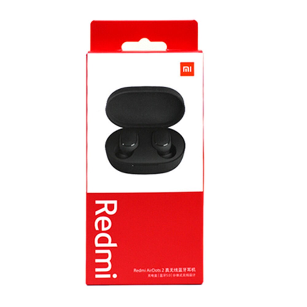 Original xiaomi redmi airdots 2 sem fio bluetooth 5.0 tws fone de ouvido para a esquerda direita modo baixo lag: airdots 2