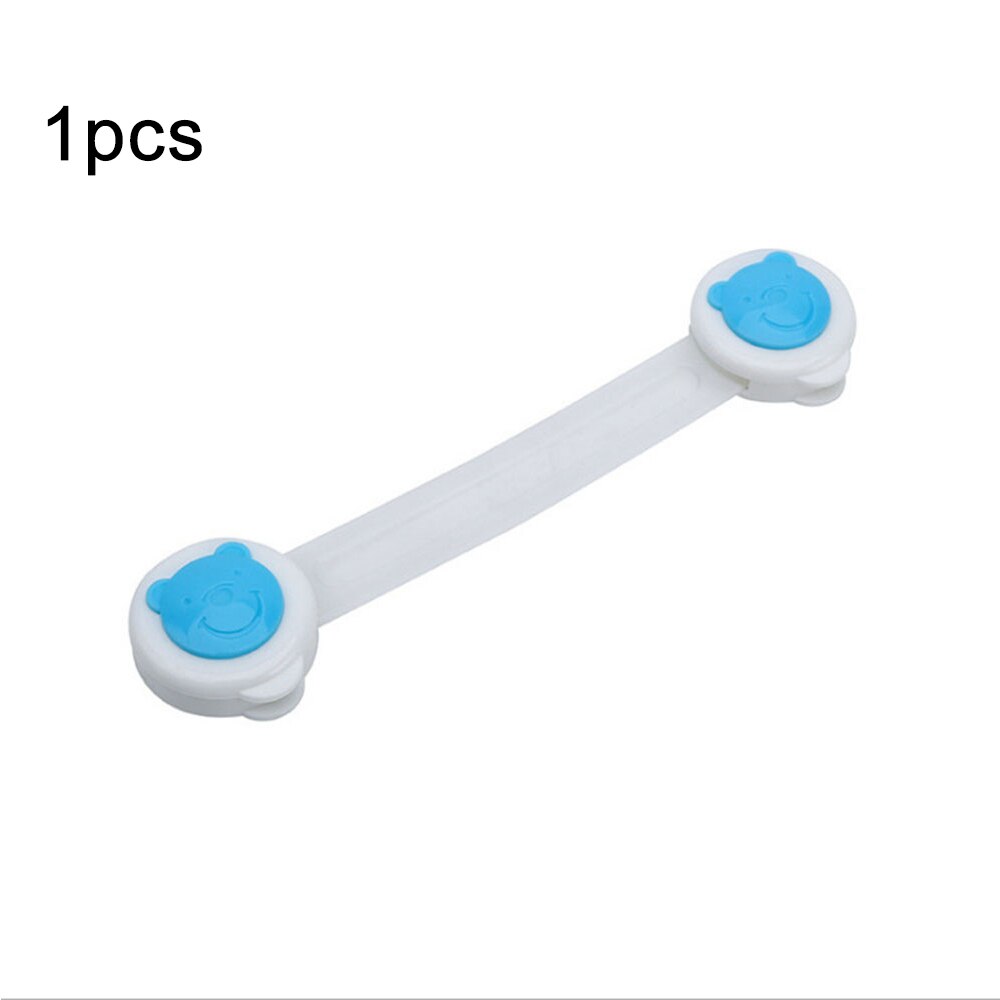 10pcs/lot Brown Cabinet Safety Lock for Baby Furniture Door Drawer Lock Refrigerator Safety Locks Child Proof Infant Protector: blue
