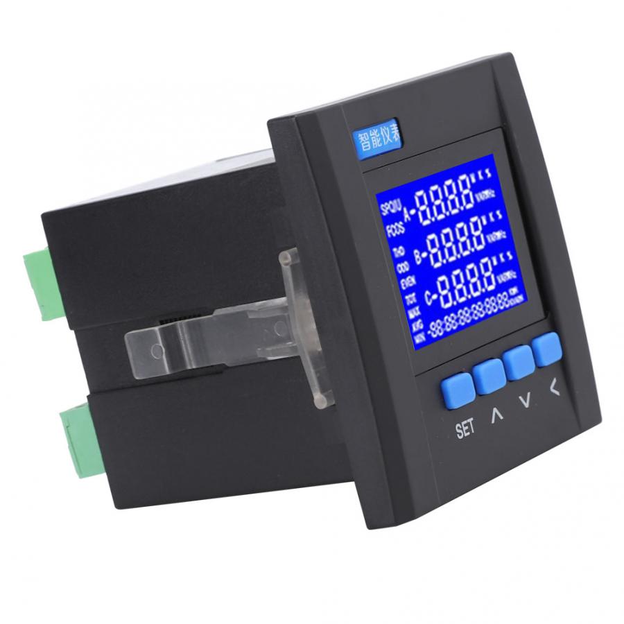 YG889E-3SY Power Meter Multifunction 3-Phase Digital LCD Electric Current Voltage Power Energy Meter 220V Power Meter