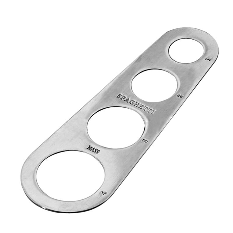 Stainless Steel Spaghetti Measurer Tool with 4 Holes Pasta Portion Control Gadgets 4 Portion Cooking Tool D10 20